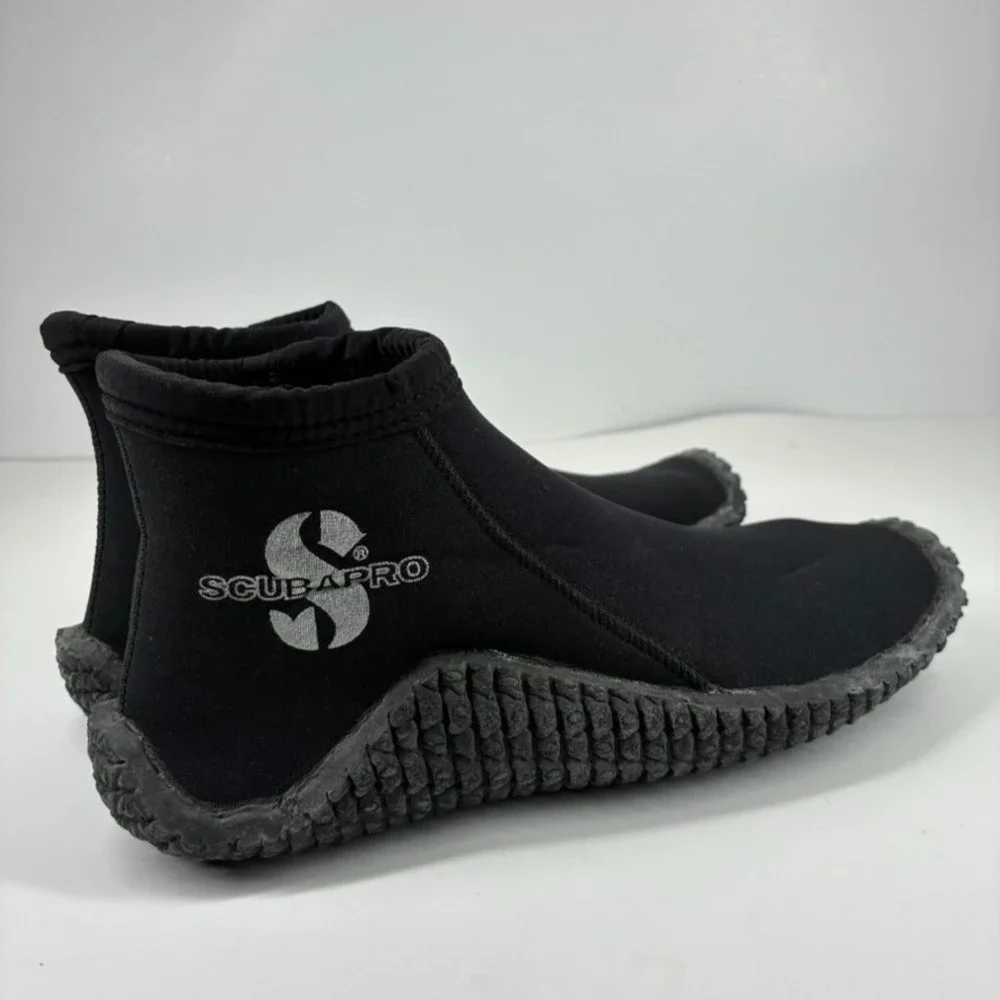 SCUBAPRO Delta Short 3 Men's US 8 Black Neoprene Slip-On Dive Boots Wetsuit Shoe